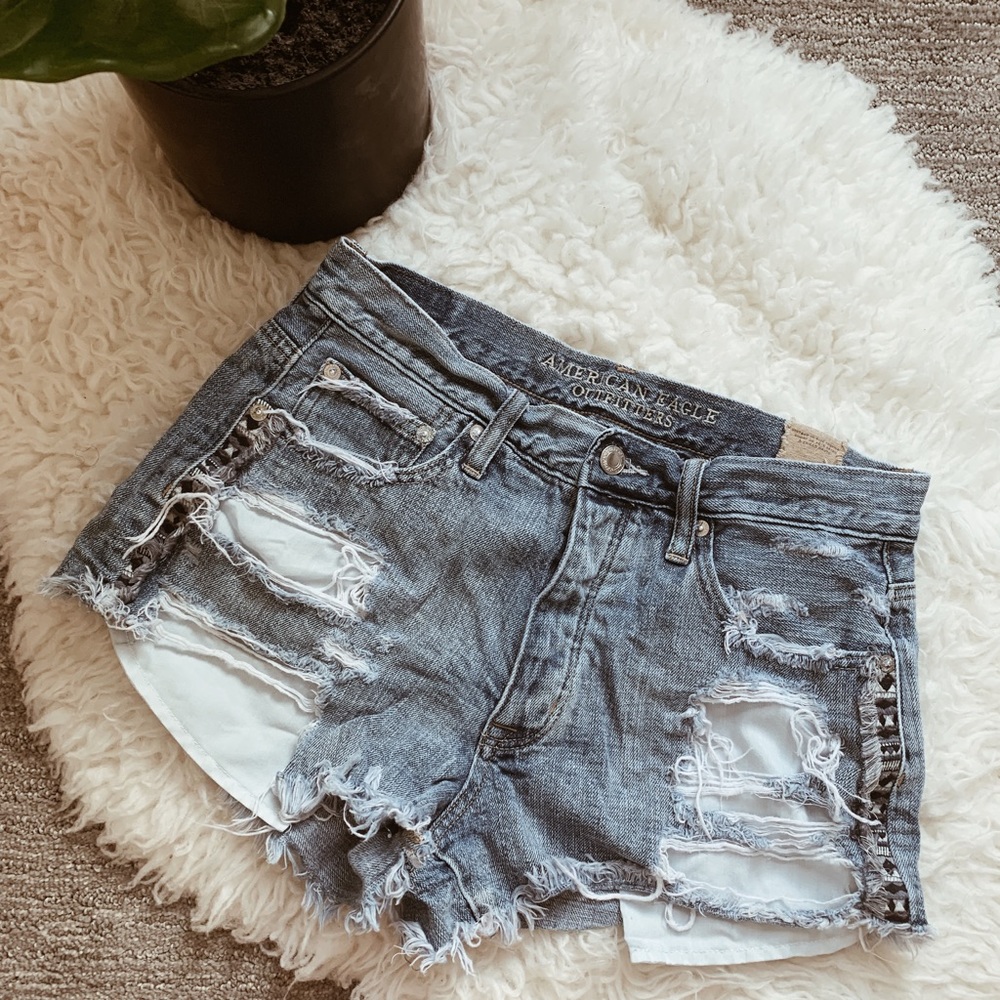 Denim shorts